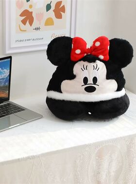 卡通可爱情侣男女U型枕连v帽护颈枕办公室午睡枕带帽子飞机颈枕
