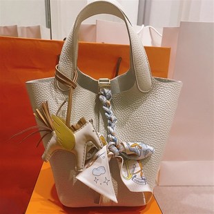 2025新款水桶包真皮女士手提包高级感大容量头层牛皮菜篮子包包女