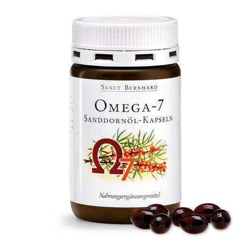 德国原装Sanct omega7沙棘油胶囊修复场胃 米占月莫100粒保税区发