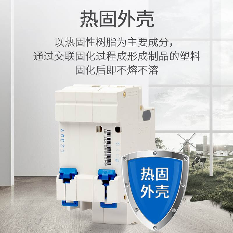 空气开关带漏电保护220v电闸家用2p断路器3p三相电32a漏保63a