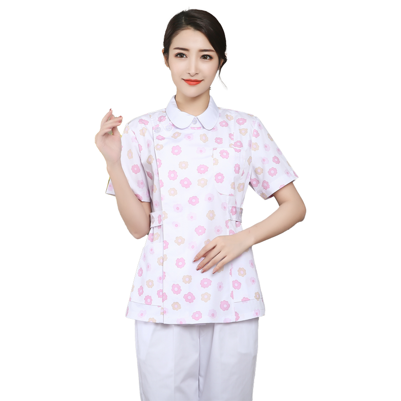 碎花护士服夏装短袖女薄款长袖医美整形口腔牙科护工月嫂工作服