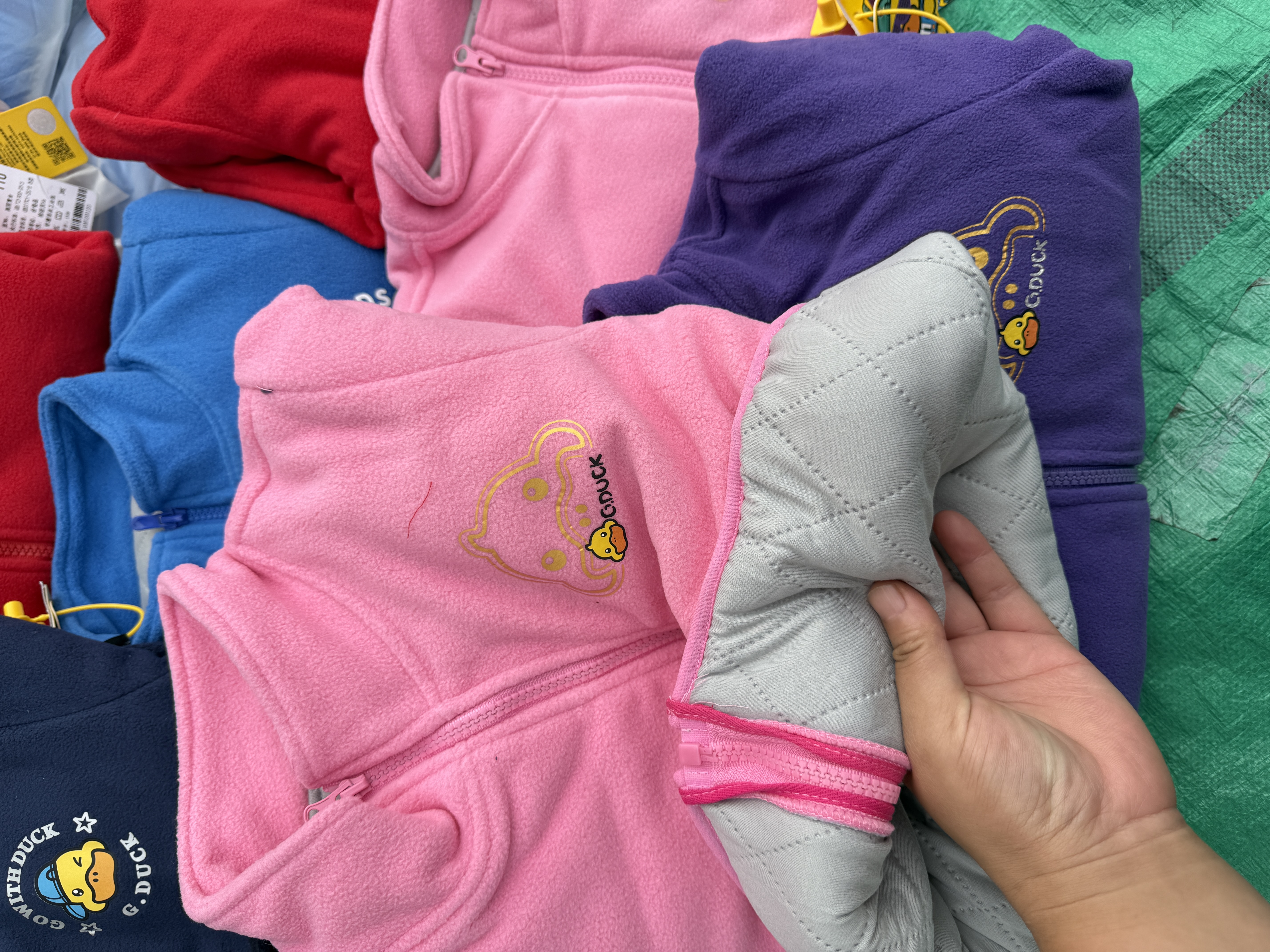 婴幼儿外套男女童夹棉加厚外套拉链绒棉保暖冬季校服神器童装