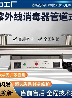 水处理紫外线消毒器设备管道式过流式污水净水杀菌灯灭菌仪可定制