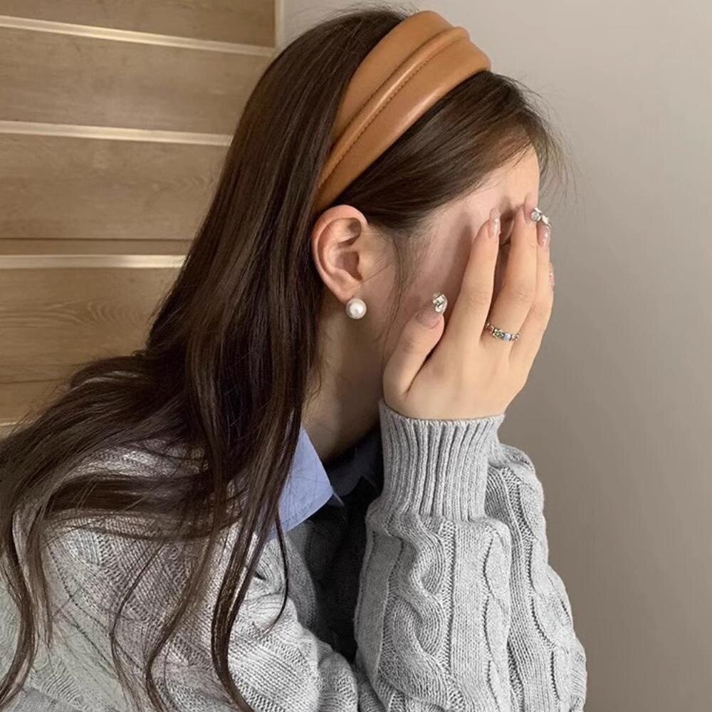 pu发箍女外出洗脸简约个性发卡