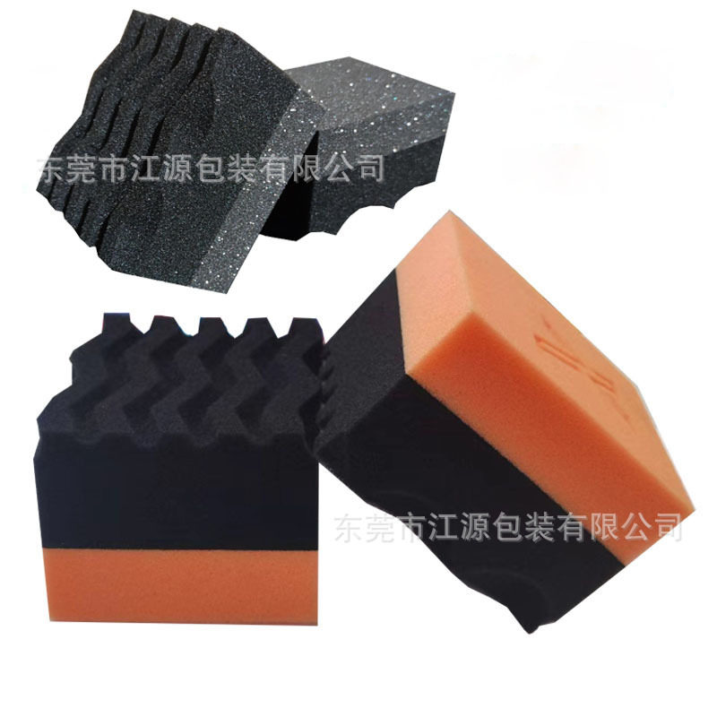 厂家现货汽车打蜡海绵轮胎刷洗车海绵轮毂刷汽车清洁工具抛光海绵