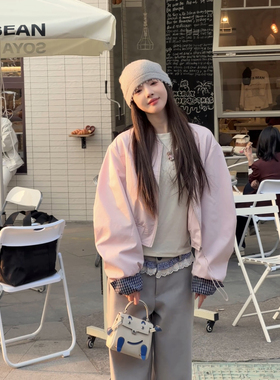 CHACHA【晴天】2025新款复古松弛慵懒感夹克春设计感显示外套女