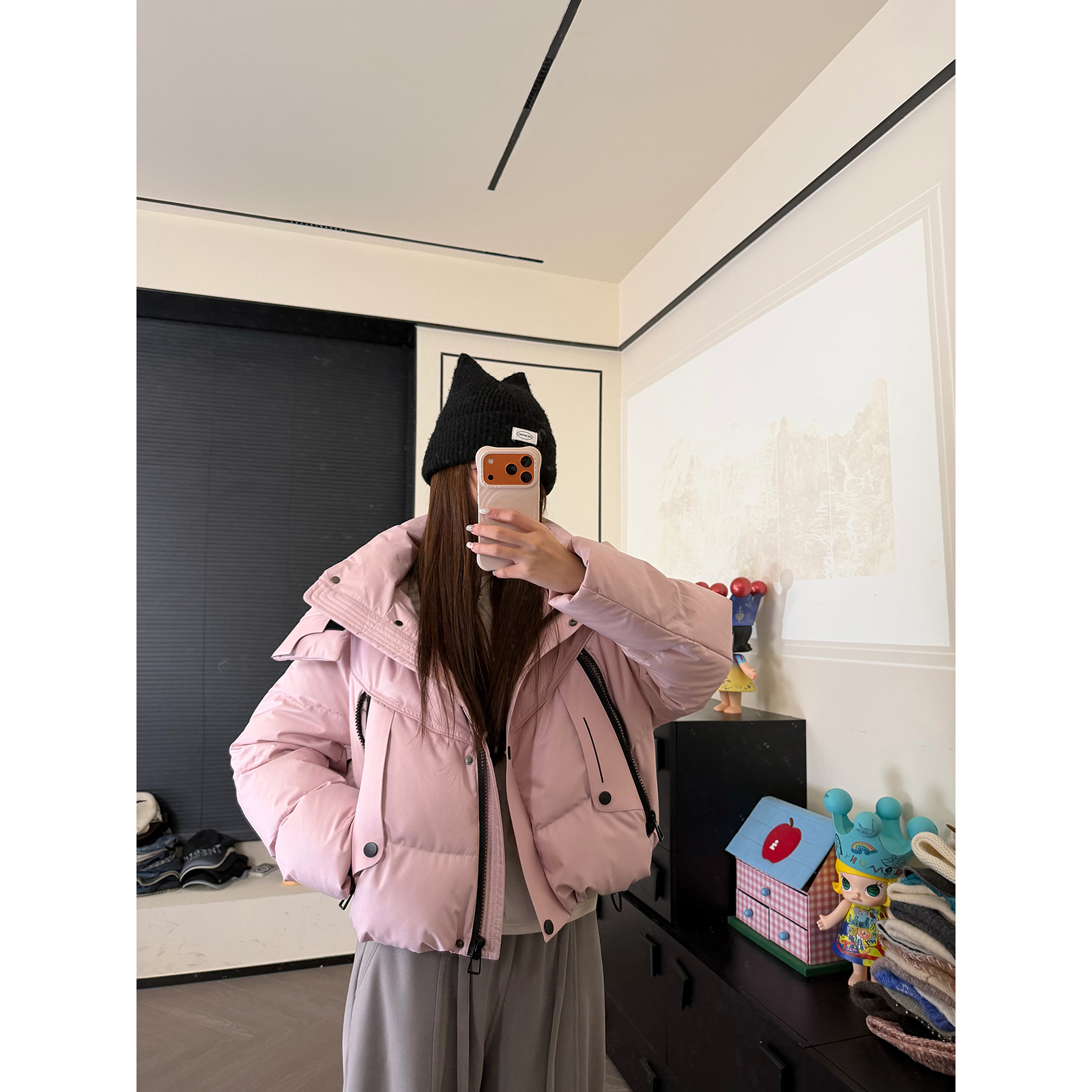 CHACHA【奶霜奏章】休闲时尚百搭90白鸭绒羽绒服