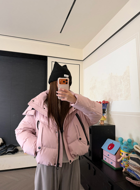 CHACHA【奶霜奏章】休闲时尚百搭90白鸭绒羽绒服