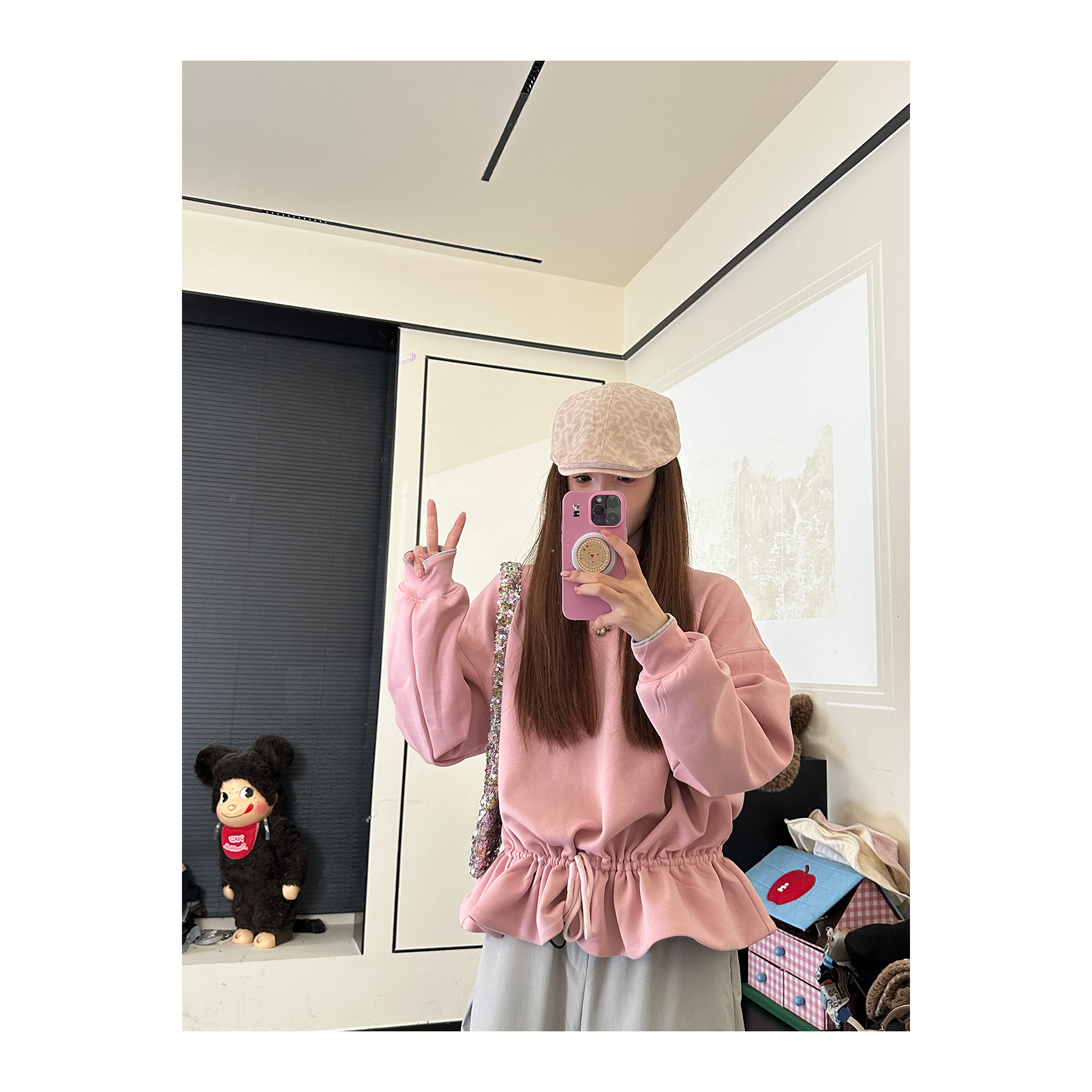 CHACHA【砚边晨昏】休闲时尚百搭长袖卫衣