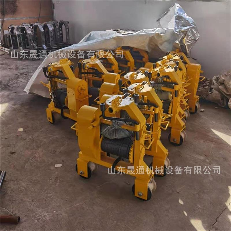 SLY-3轨道拉轨器 铁路工务维修钢丝绳双轮钢轨吊轨车 轨道运轨器