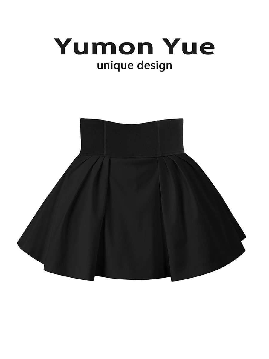 thumbnail for Three-Dimensional, Wide-Waisted, Ballet-Style, Puffy Skirt, Japanese Sweet Girl Style, High-Waisted, Slimming, Leg-Lengthening, A-Line Pleated Short Skirt