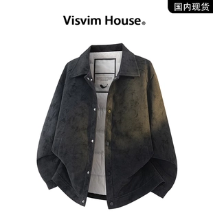 品牌现货撤柜】VISVIM HOUSE秋冬季休闲翻领保暖抗寒羽绒服外套男