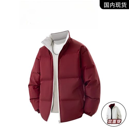 MANVEION品牌现货撤柜】冬季新款保暖宽松双面穿羽绒服高奢外套男