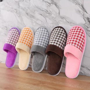 冬天一次性拖鞋家用招待客人客酒店宾馆室内加厚防滑高档棉冬季