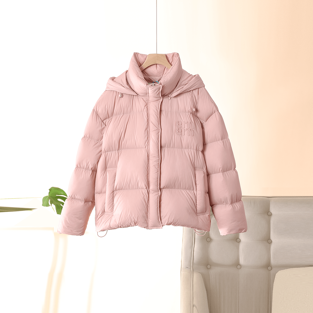 209g白鸭绒柔软蓬松羽绒服简约