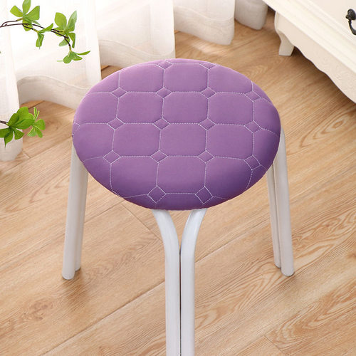 田园圆凳子套罩坐垫防滑加棉
