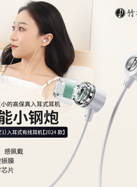 竹林鸟夜莺Z1入耳睡眠HiFi有线耳机2024款游戏歌电竞音乐超小耳塞