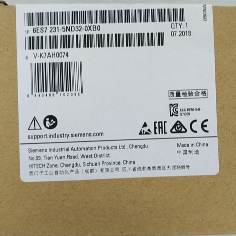 【议价】6ES7231-5PF32-0XB0S7-1200模拟输入SM 1231 RTD温度传感图片