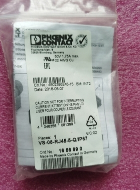 【议价】1656990菲尼克斯 VS-08-RJ45-5-Q/IP67 实物图