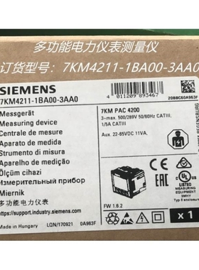 【议价】议价7KM4211-1BA00-3AA0SENTN测量仪7KM PAC4200螺栓