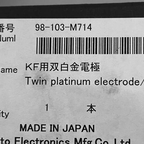 KF用双白金电极 98-103-M714 Twin platinum electrode/KF