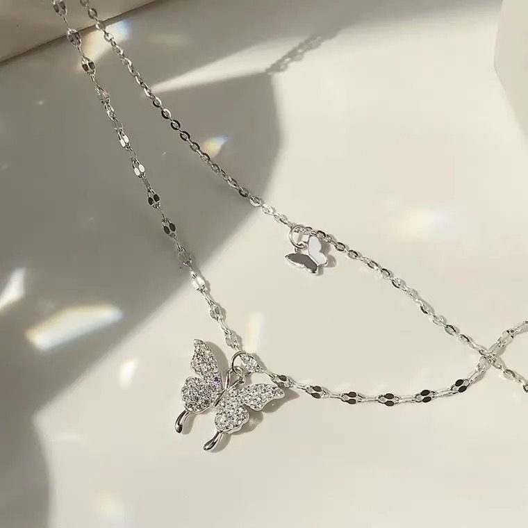 DoubleLayerNecklaceins冷淡风