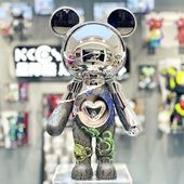 星际熊创意潮玩公仔摆件客厅电视柜酒柜轻奢高档装 饰礼品乔迁礼物