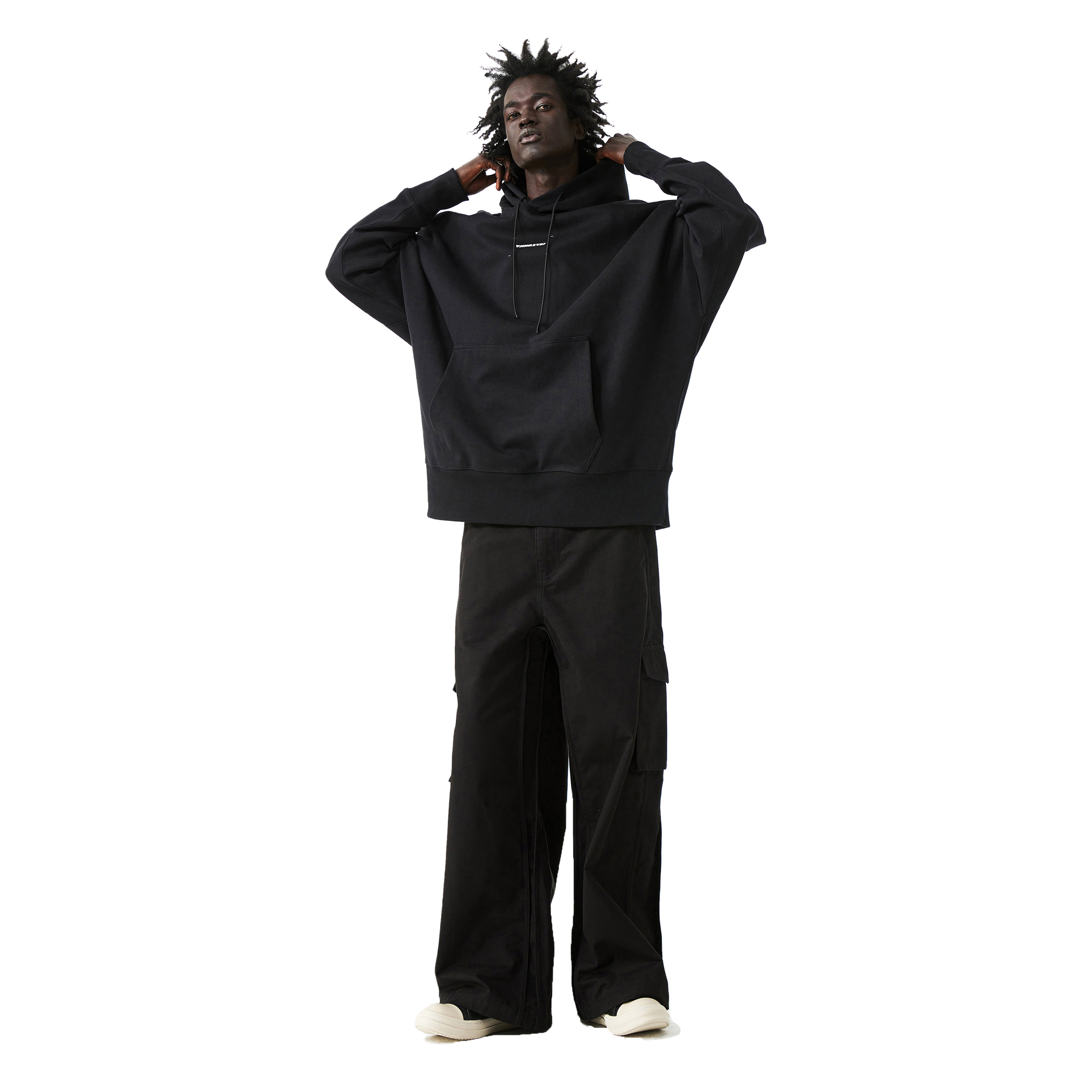 YJ1NGZYZJ 男女同款宽松简约休闲上衣美式连帽卫衣套头情侣款