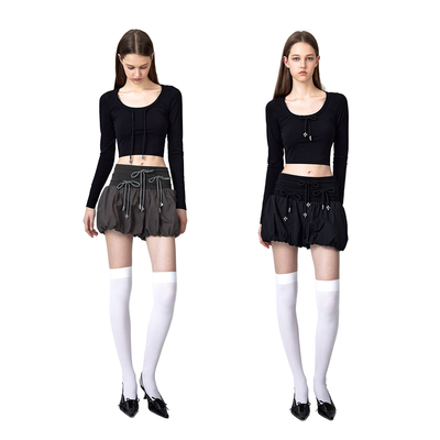 YJ1NGZYZJ蝴蝶结花苞裙裤