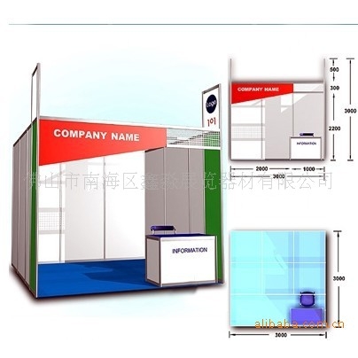 隔断八棱柱扁铝展板卡扣联板标摊国际标准通用展会摊位生产制作厂