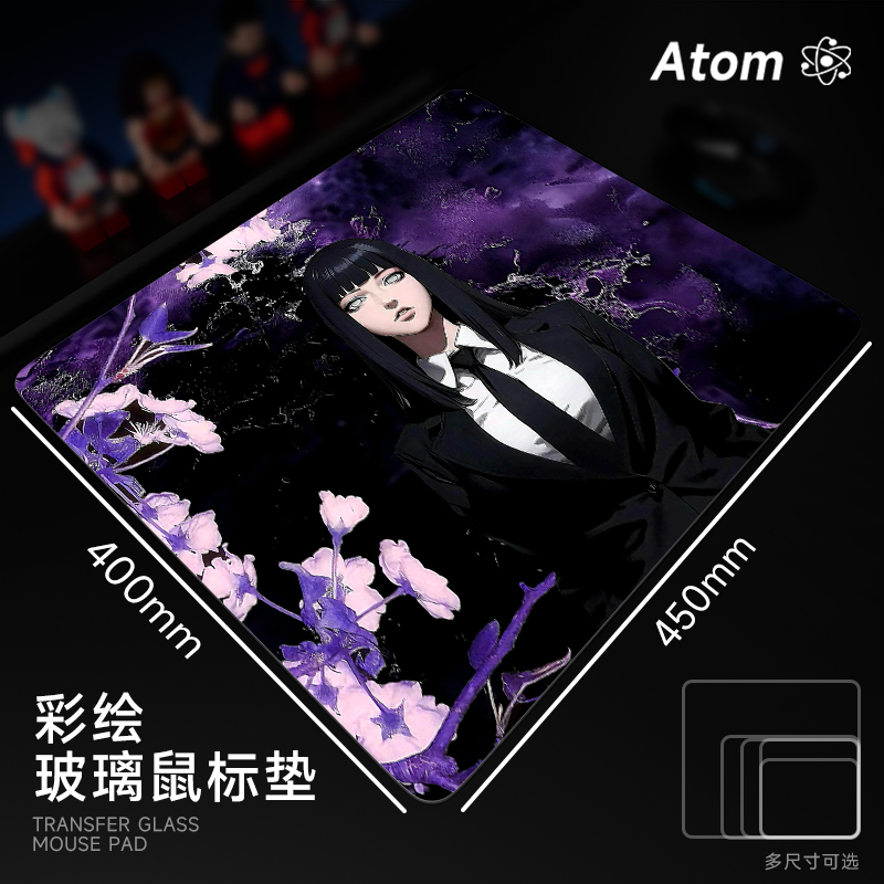 ATOM亚当光伏玻璃鼠标垫钢化升级顺滑FPS电竞游戏办公桌垫家用垫