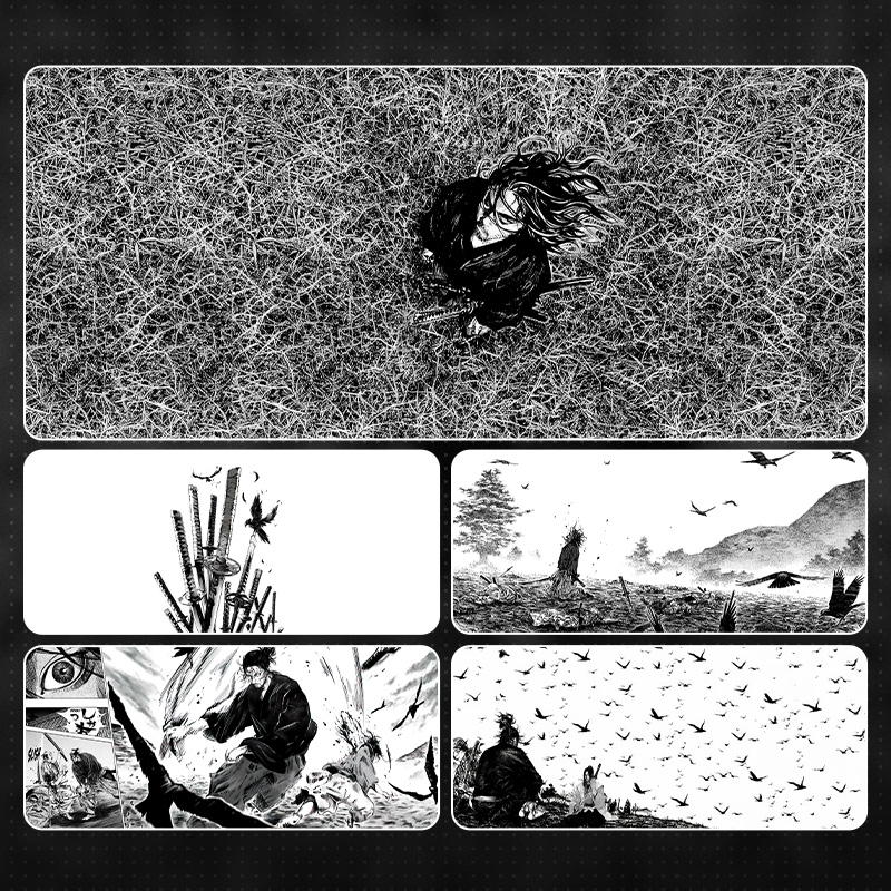 ATOM亚当鼠标垫超大号电竞FPS二次元电脑办公游戏动漫定制桌垫子