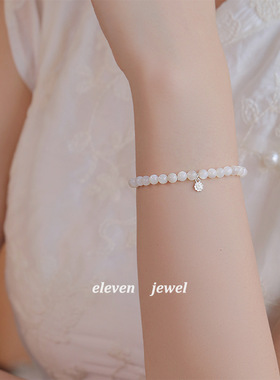 适用【月光曲】新中式国风寿山石串珠叠戴手链女轻奢小众精a2158