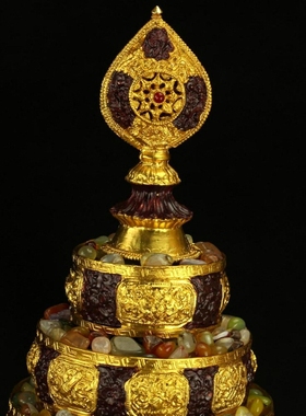 适用用品 尼泊尔工艺纯铜鎏金八吉祥曼扎盘 纯铜 曼达盘曼茶a0065