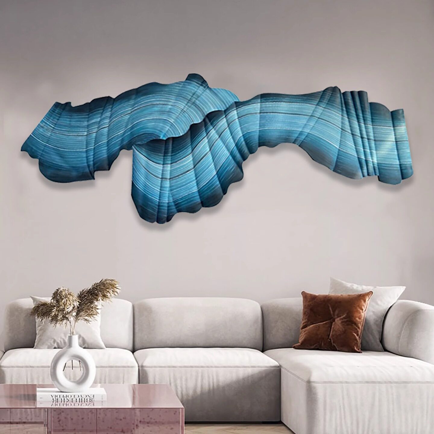 现代简约抽象客厅装饰画立体艺术肌理感酒店高档挂画背景墙壁画