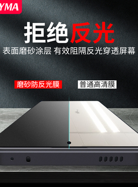 适用于苹果14pro磨砂钢化膜16pro防反光iPhone13手机膜15Promax贴膜16max防眩光13pro贴膜16plus哑光保护膜