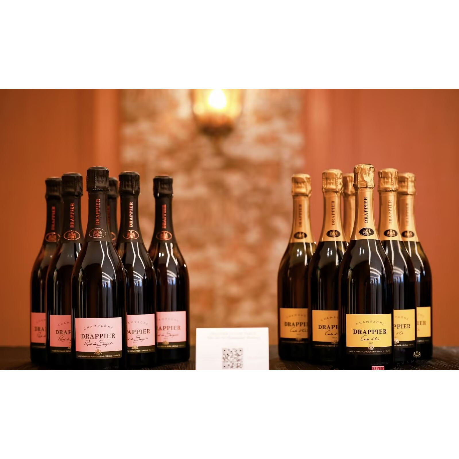 法国香槟区Drappier德拉皮耶金标起泡Champagne桃红克莱尔葡萄酒