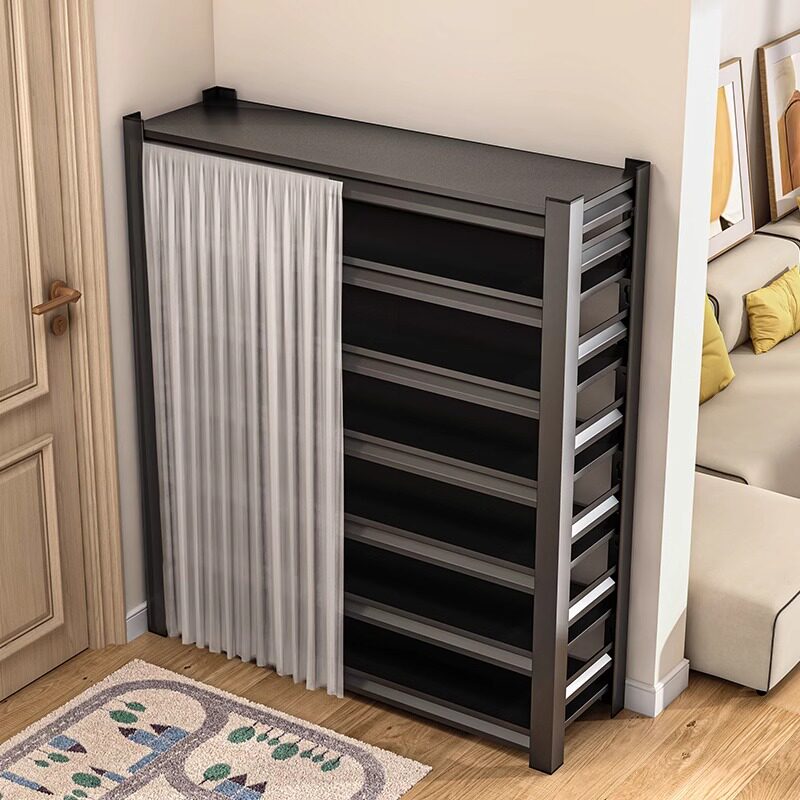 鞋架家用门口多层落地钢制置物架入户玄关铁艺收纳架简易金属鞋柜,住宅家具,鞋架,淘宝优惠券,粉丝福利购,淘宝优惠卷