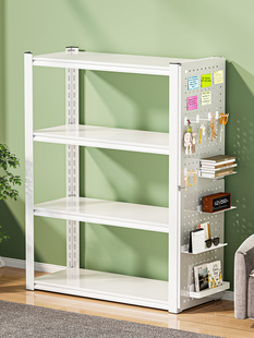 落地式储物架家用多层储物架钢书架组织者杂物间货架储物架铁架子