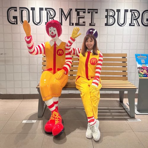 Cosplay表演服拟人小丑迎宾服