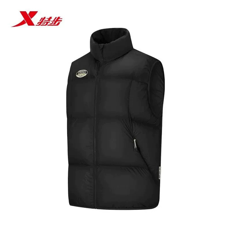 特步运动马甲羽绒服男2026冬季