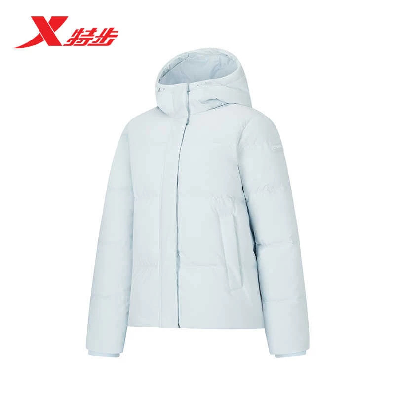 特步厚款保暖羽绒服女士2026冬季新款户外防泼水棉服974428190311