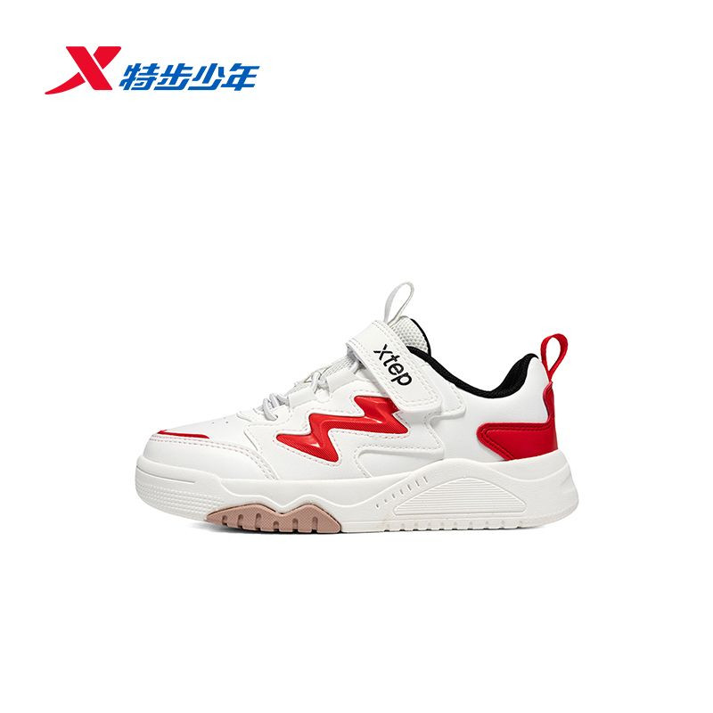 特步少年儿童鞋男童运动鞋2025冬季魔术贴板鞋小白鞋675415313007,童鞋/婴儿鞋/亲子鞋,板鞋,淘宝优惠券,粉丝福利购,淘宝优惠卷