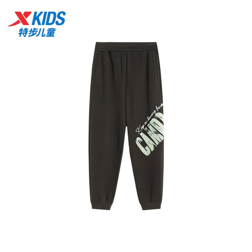 特步儿童运动裤2025秋季新款男大童九分裤速干长裤675325634196