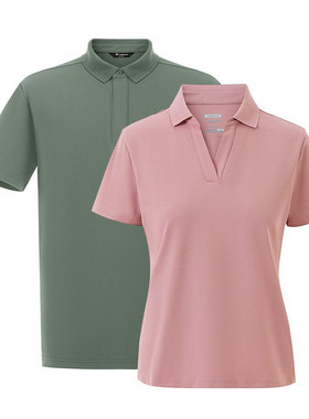 探路者24春夏男女户外干爽透气弹力舒适短袖T恤TAJJBM81803/82804