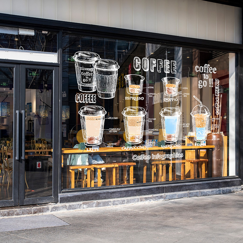 贴膜双面立誉大型广告橱窗