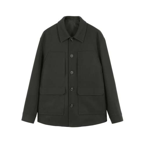 ANDREW MACKENZIE男士 秋冬款休闲舒适棉质翻领夹克大衣外套上衣