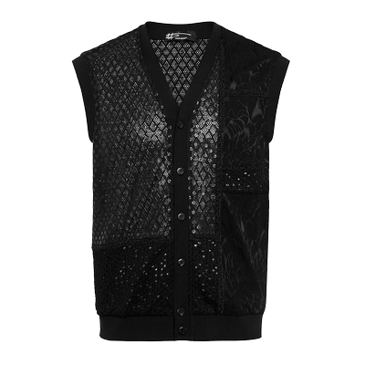 ANDREW MACKENZIE男士 春秋款休闲舒适棉质V领马甲外套上衣