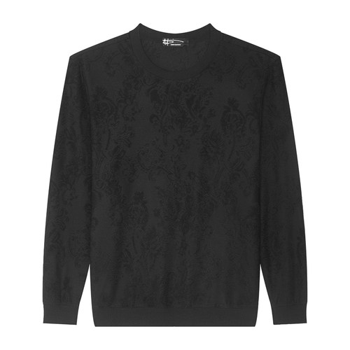 ANDREW MACKENZIE男士秋冬款休闲舒适厚款圆领套头T恤上衣