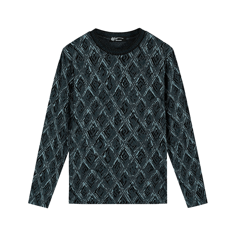 ANDREW MACKENZIE男士 春夏款休闲舒适圆领薄款套头长袖T恤上衣